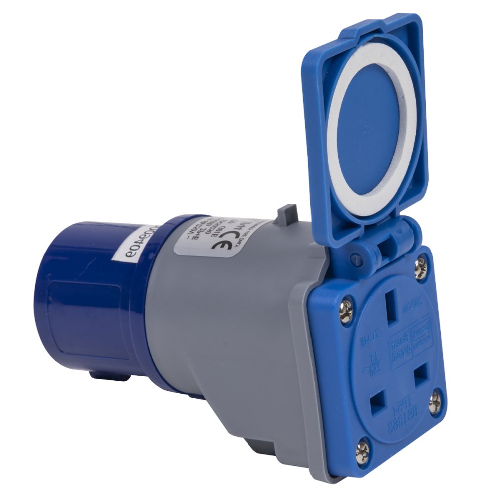 CRUSADER SITE PLUG 13A UK SOCKET ADAPTOR