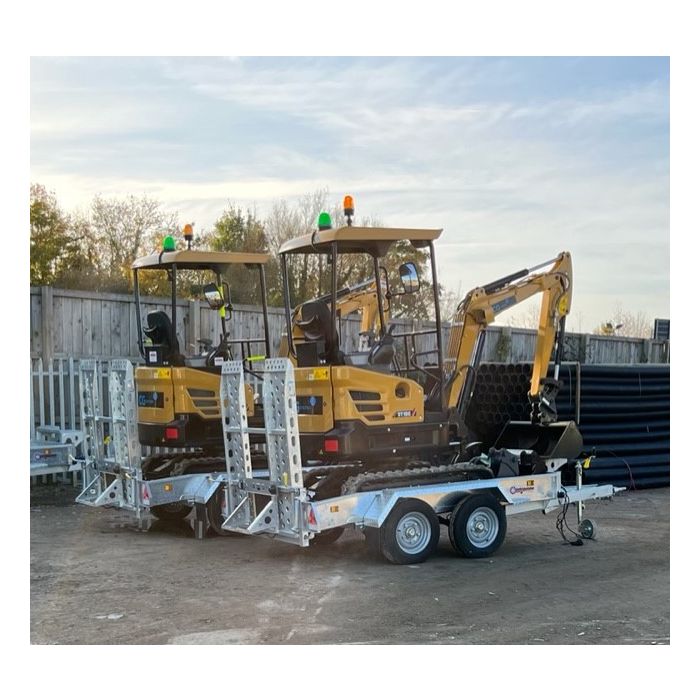 INDESPENSION 9'X4' CHALLENGER 50 BEAVERTAIL TRAILER